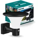 Birkdale 10W PIR Solar Wall Light | IP65 | 3CCT Opal Diffuser | Black | Remote Control